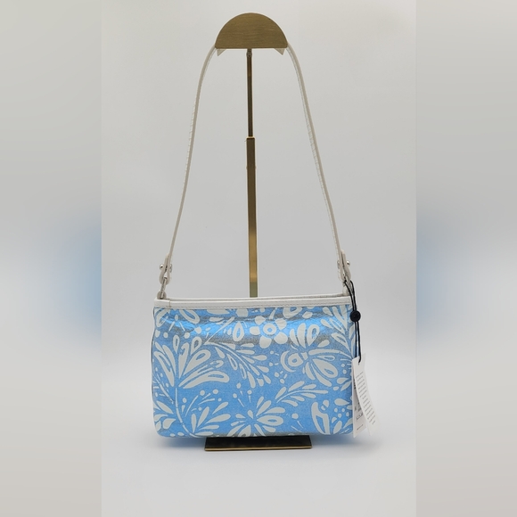 Brahmin Blue Lucent with Leather Shoulder Strap - Picture 12 of 12